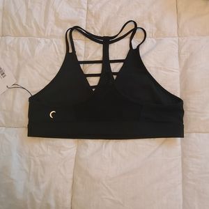 Zyia Black Grid Sport Bra XXL